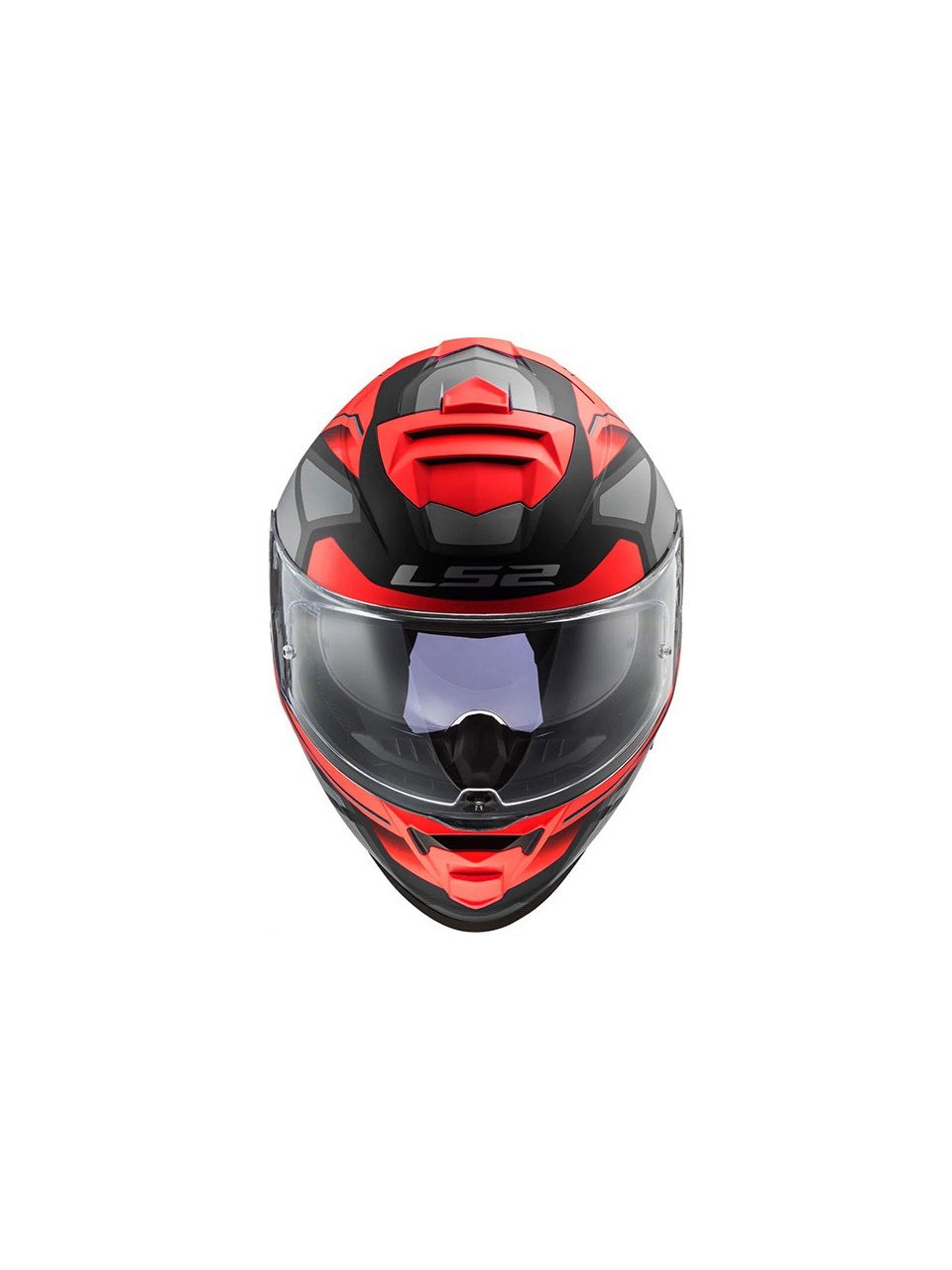 zaw3 LS2 Storm Faster Mat Kırmızı-Tıtanıum Kask - Görsel 3