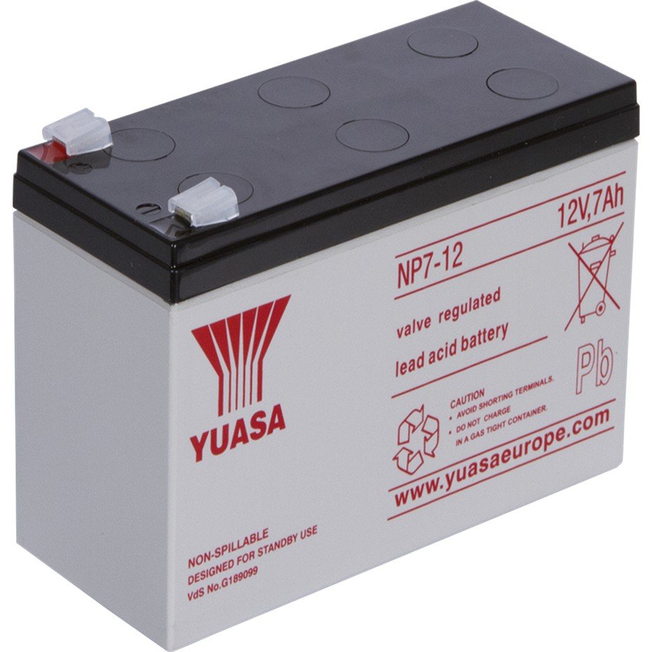10220133744690-2.jpg Yuasa NP 7-12  12V 7Ah Bakımsız Kuru Akü - Görsel 1