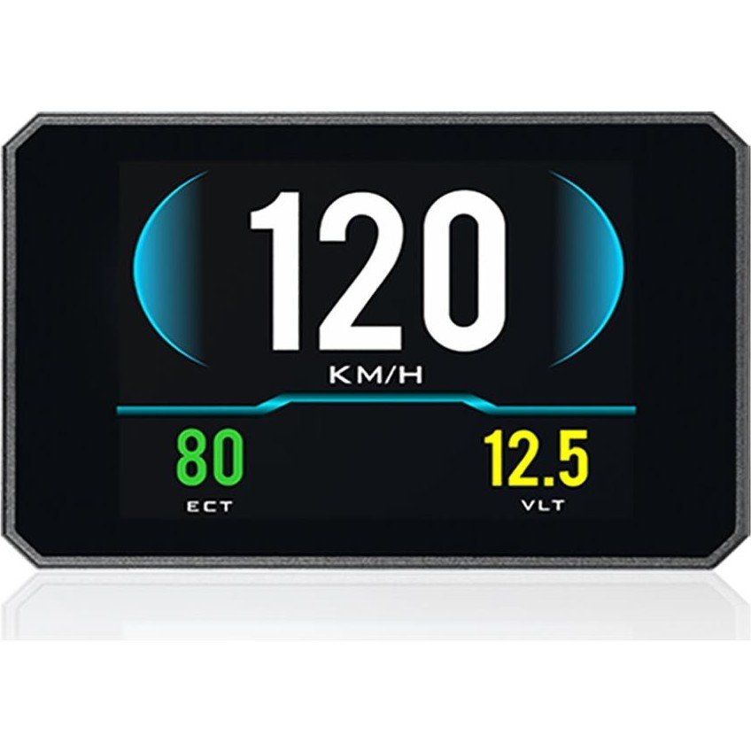 10500806737970.jpg Gplus P16 Hud Head Up Display Obd 48 Fonksiyonlu Araç Data Yansıtıcı Alarmlı Erken Uyarı Sistemi Hız Devir Gösterge Ekranı - Görsel 3