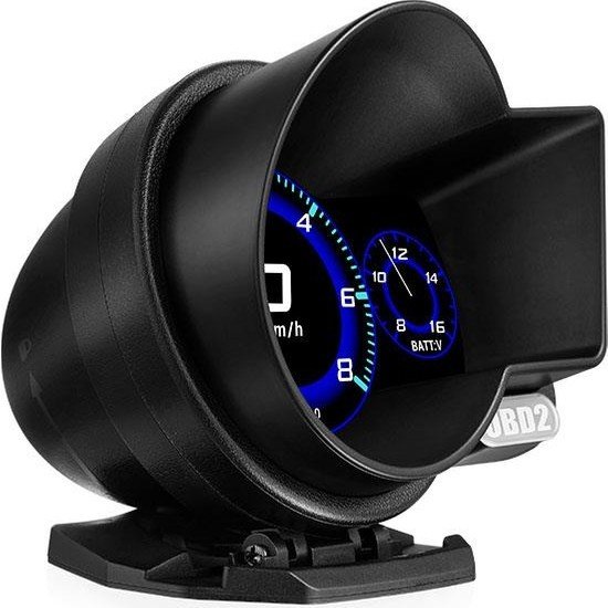 10500807196722.jpg Gplus F8 Hud Head Up Display Obd 48 Fonksiyonlu Araç Data Yansıtıcı Alarmlı Erken Uyarı Sistemi Hız Devir Gösterge Ekranı - Görsel 2