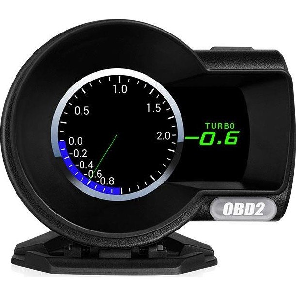 10500807229490.jpg Gplus F8 Hud Head Up Display Obd 48 Fonksiyonlu Araç Data Yansıtıcı Alarmlı Erken Uyarı Sistemi Hız Devir Gösterge Ekranı - Görsel 3