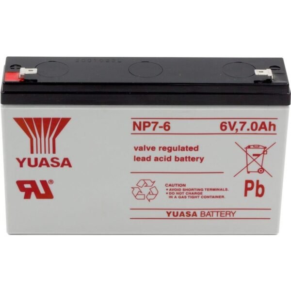 Yuasa NP7-6 6V 7Ah Bakımsız Kuru Akü