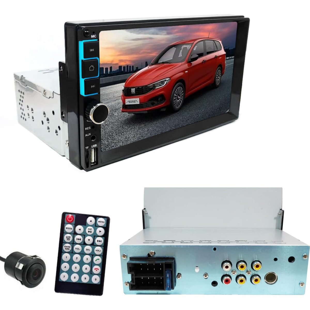 Twogo Double Teyp 7 4X50W Mirrorlink Bt/usb/sd/fm/aux Kamera Hediye Twogo Go Şahın - Görsel 1