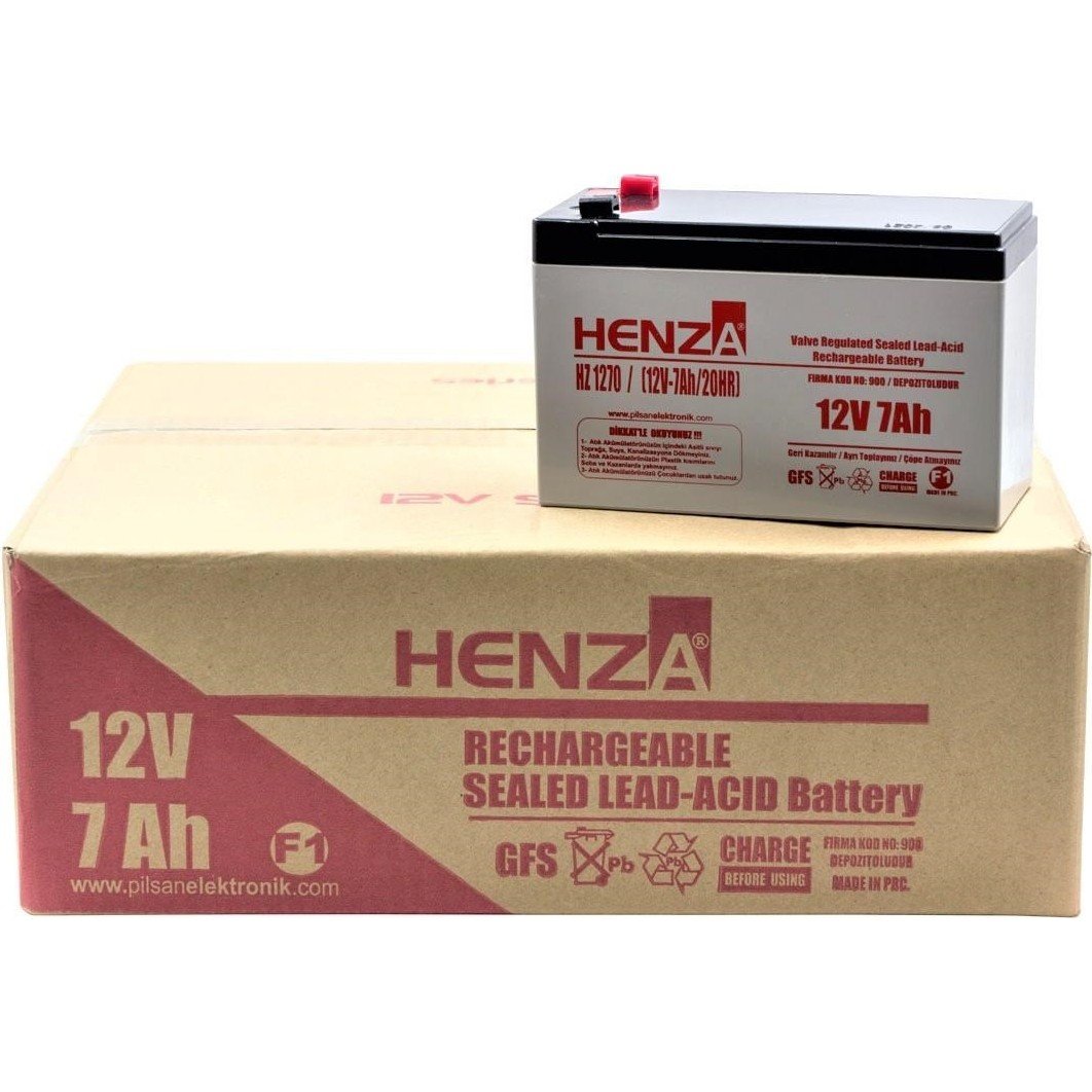 110000118409986.jpg Henza 12V 7.0AH 10 Adet Bakımsız Kuru Akü - Görsel 3