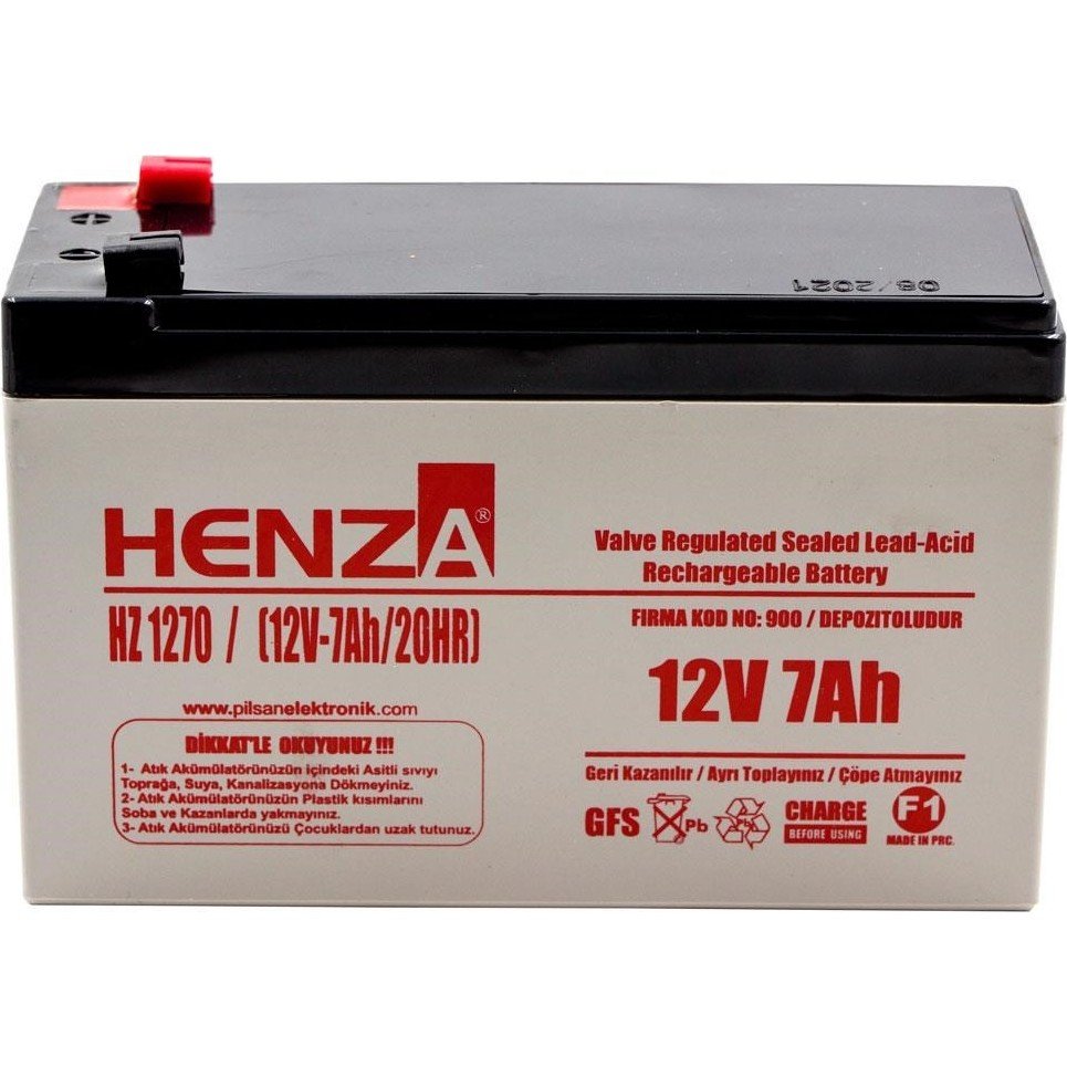110000118409988.jpg Henza 12V 7.0AH 10 Adet Bakımsız Kuru Akü - Görsel 2