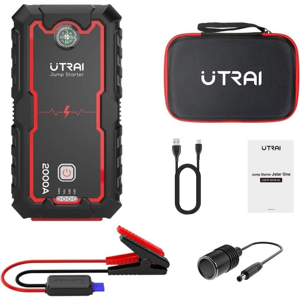 110000199699061.jpg Ütraı Utraı Jstar One 22000MAH 2000A Jump Starter Taşınabilir Akü Takviye Cihazı ( Çanta + Pusula + Powerbank + LED Lamba) - Görsel 2