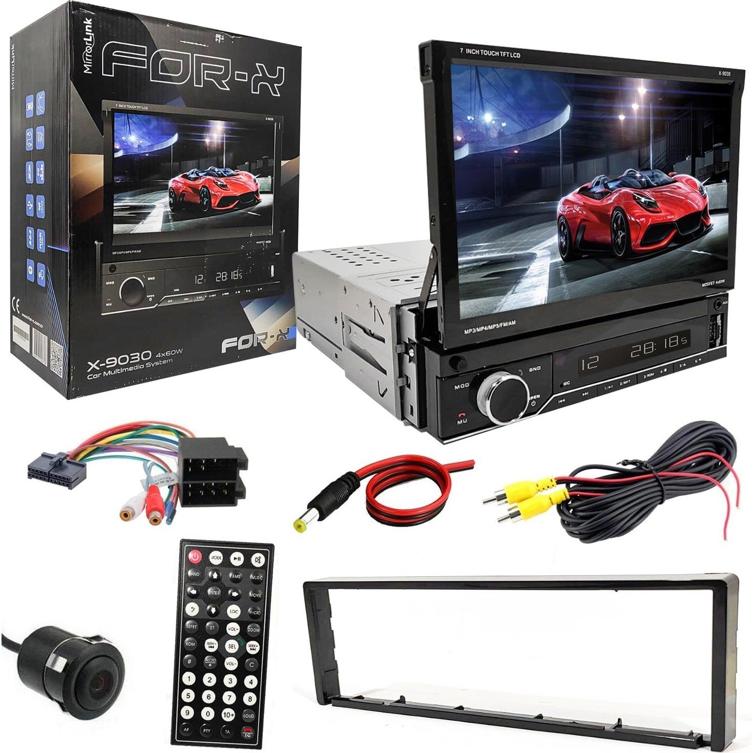 110000297302347.jpg For-x Oto Teyp Indash 7 4X60W Mirrorlink Bt/usb/sd/fm/aux Kameralı For-X X-9030 - Görsel 2