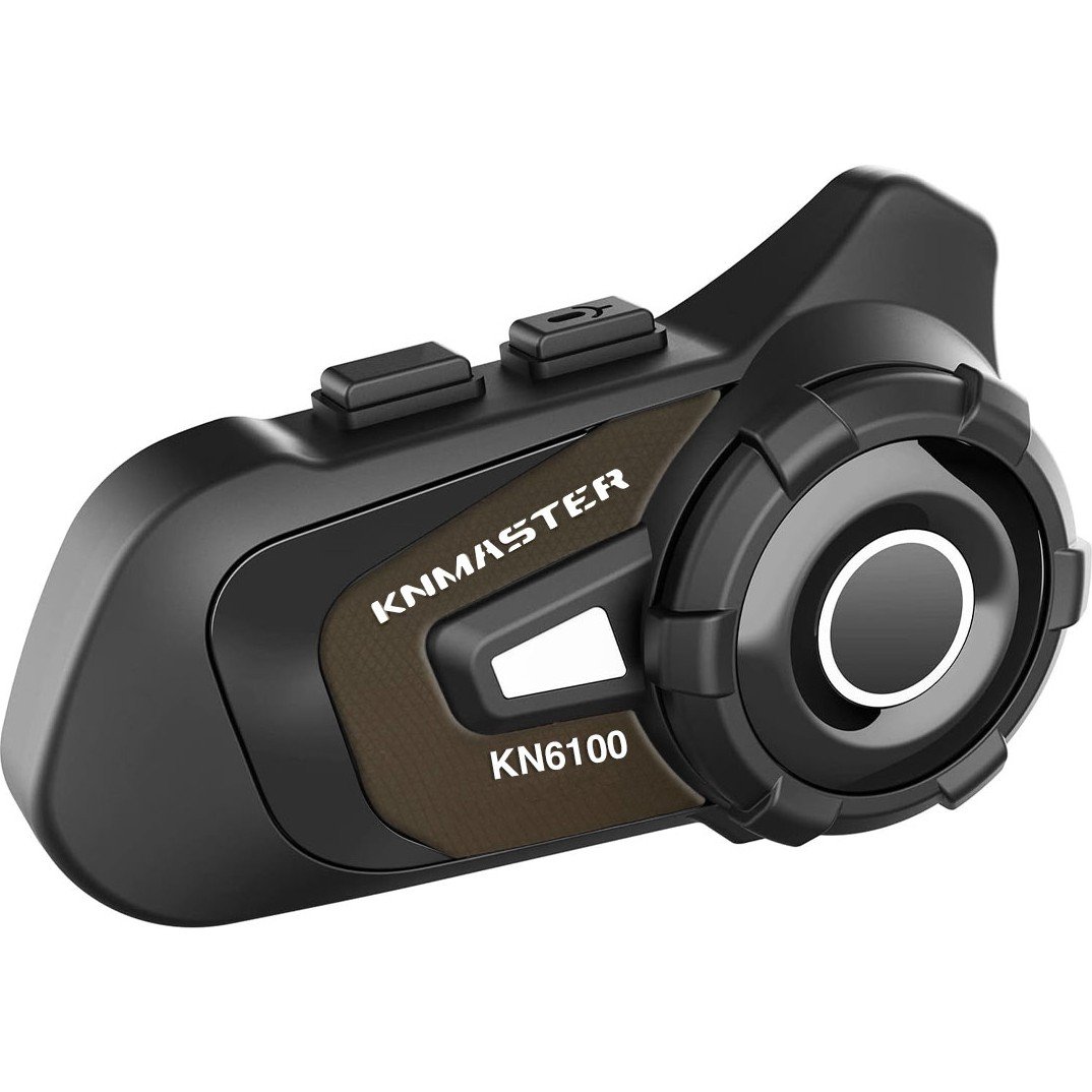 110000459589453.jpg Knmaster KN6100 Motosiklet Kask Interkom Bluetooth Intercom Kulaklık Seti Karbon Gold - Görsel 1