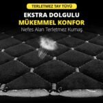Torpedo Tay Tüyü Cepli & Terletmez Sırtlı Oto Koltuk Minder Seti - Koltuk Koruma Kılıfı - Ön ve Arka Koltuk Minder Set - Görsel 3