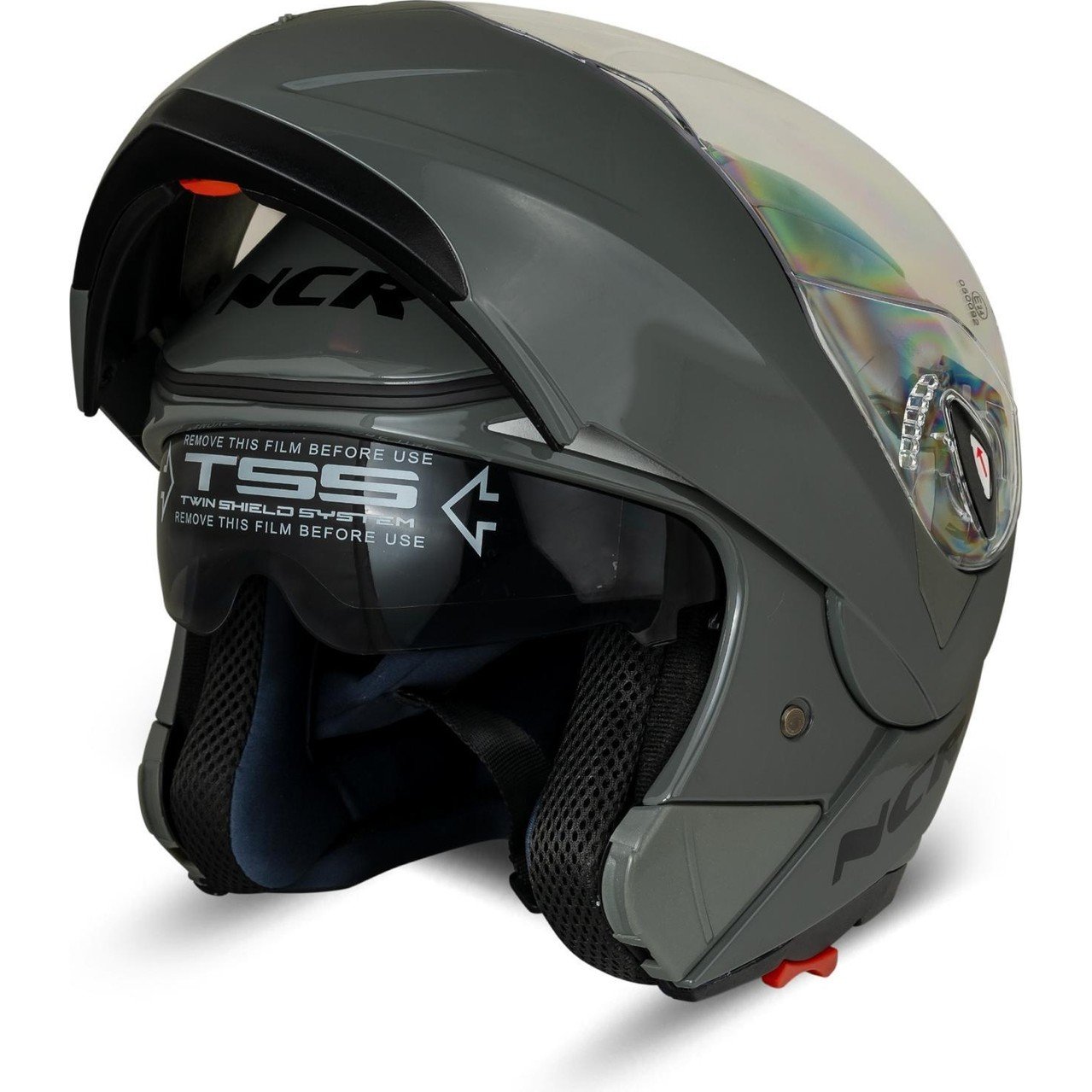 110000510937218.jpg Çene Açılır Kask Vizörlü Koyu Nardo Ece Belgeli - Görsel 2