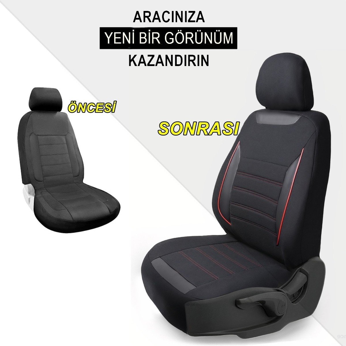 110000523876872.jpg Z&C MAXTECH Volkswagen Golf 7 Uyumlu Özel Tasarım Oto Koltuk Kılıfı Seti Smart K - Görsel 4