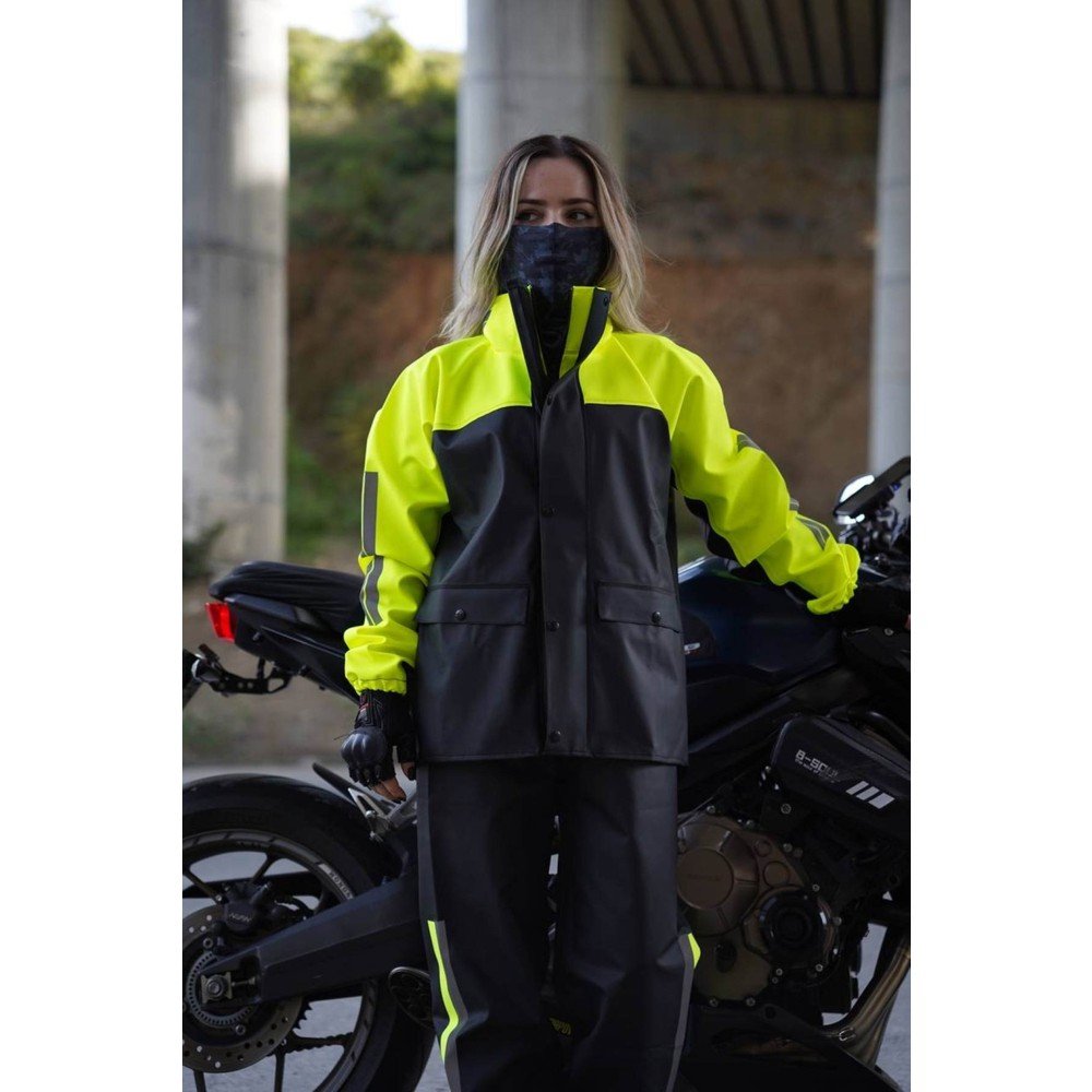 110000554915204.jpg Motobros Neon Premium Cepli Astarlı Motosiklet Yağmurluğu (Garantili Ürün) - Görsel 1