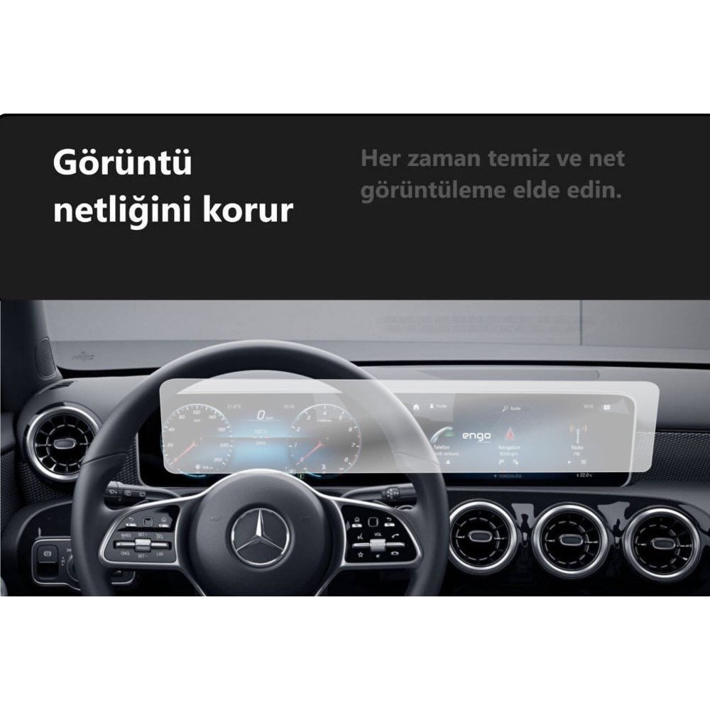 110000597756269.jpg Engo Mercedes Gla 200 Mat Ekran Koruyucu Multimedya Djital Ekran - Görsel 5