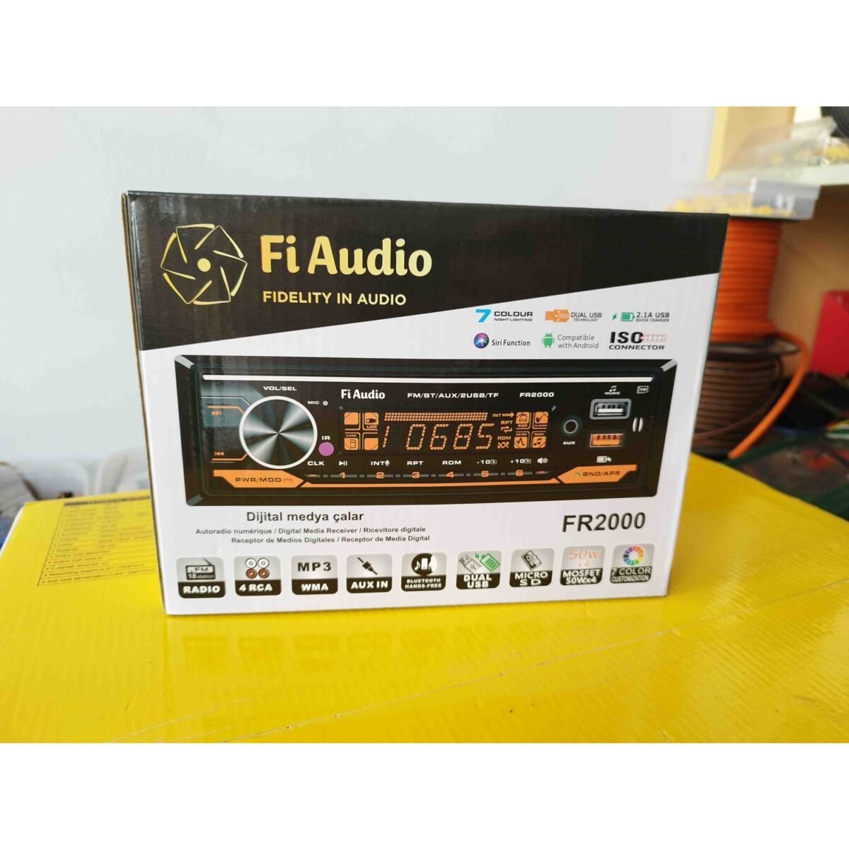Fi Audio Fiaudio 4X60 Ses Çıkışlı Çift USB Aux Bluetooth ve Radyolu Oto Teyp - Görsel 3