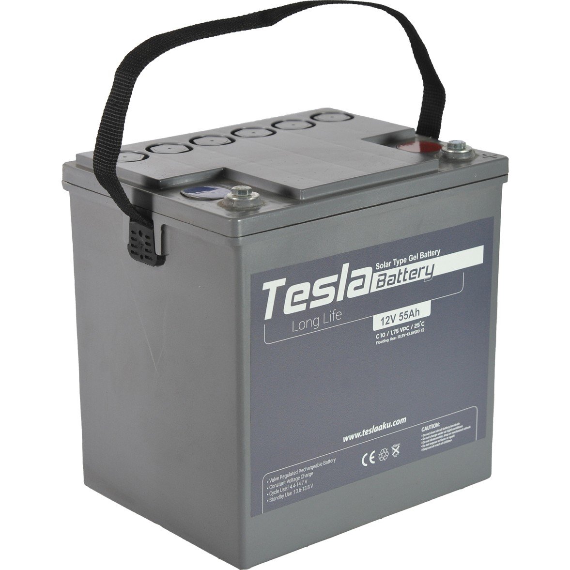 110000652487822-1.jpg Tesla Akü 12V 55AH Solar Jel Akü Extra Performans (Yeni Üretim) - Görsel 2