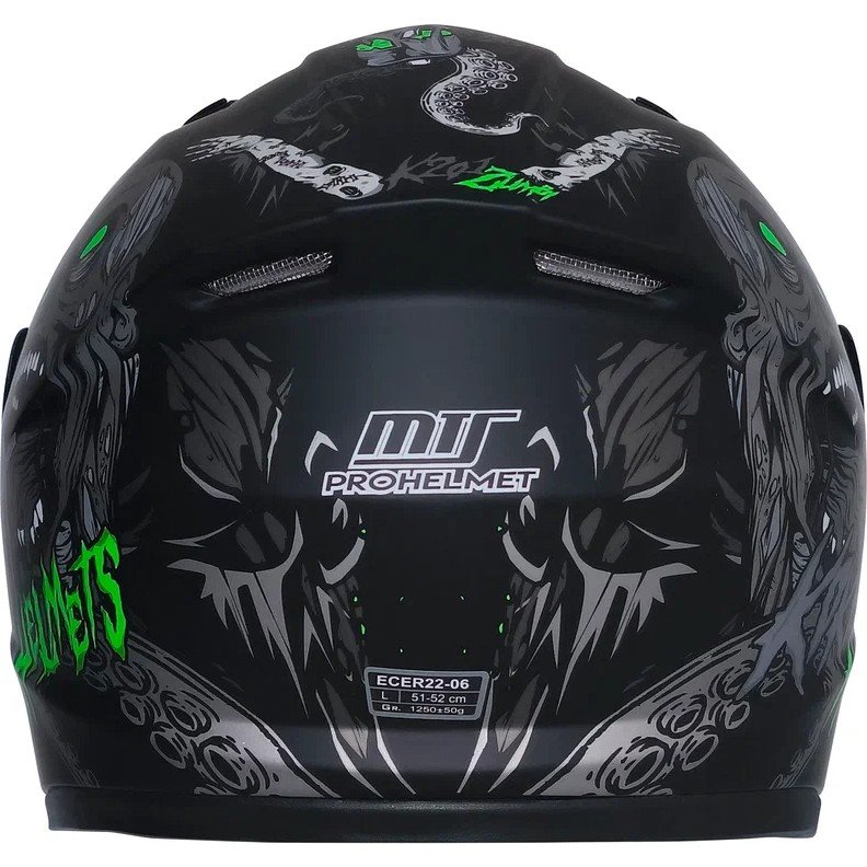 110000684798498.jpg Ebakbak Motosiklet ve Bisiklet Mini Çocuk Kaskı Full Face Ce Sertifikalı Child Motor Kask Siyah - Görsel 4