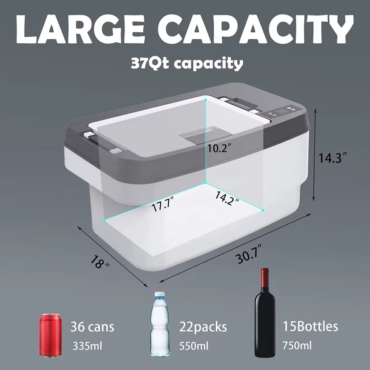 Frozen Tesla Model Y Bagaj Havuz Buzdolabı - Görsel 3
