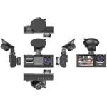 Torima Ta-01 Siyah 1080P Araç Içi 3 Kameralı LCD Ekranlı Gece Görüşlü , G-Sensör , Geri Görüş Kameralı Yol Kayıt Araç Kamerası - Görsel 2