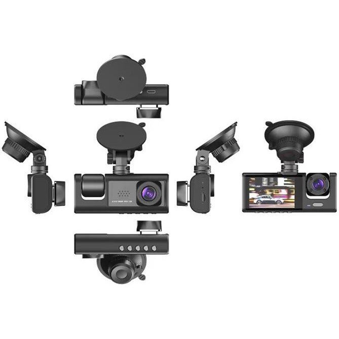 110000712882758.jpg Torima Ta-01 Siyah 1080P Araç Içi 3 Kameralı LCD Ekranlı Gece Görüşlü , G-Sensör , Geri Görüş Kameralı Yol Kayıt Araç Kamerası - Görsel 2