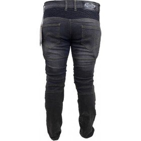 110000721984912.jpg Ebakbak  Motosiklet Pantolonu Likralı Esnek Kumaş Korumalı Kevlar Kot Motor Pantolon Jean Siyah - Görsel 3