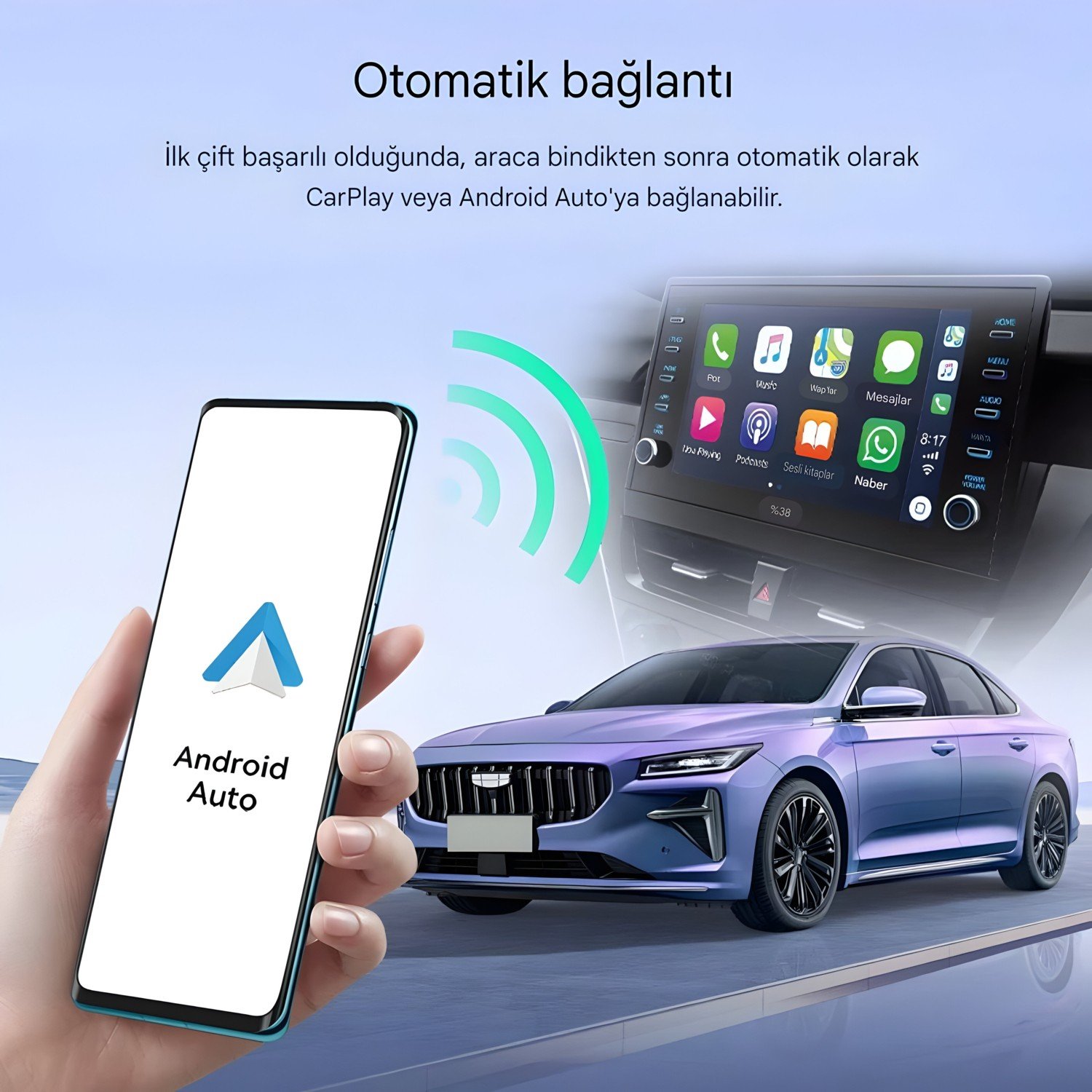 110000728978993.jpg Venom Xuda Mini Kablosuz 2 In 1 Kutusu Carplay 5g Wif & Bluetooth 5.0 Android Ios Otomatik Tak ve Çalıştır - Görsel 5
