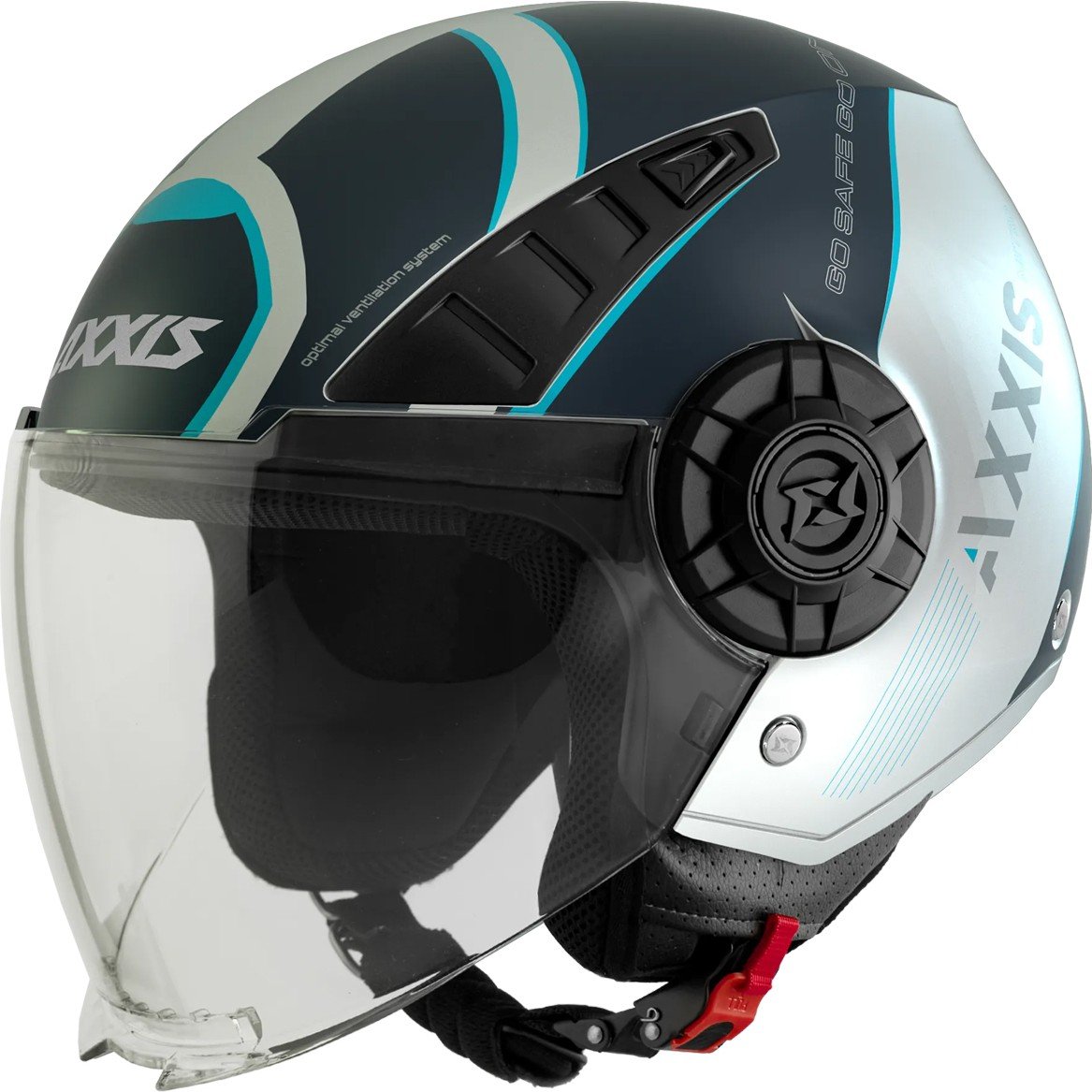 110000768443521.jpg Axxis Metro S Techno A7 Matt Blue Kask - Görsel 1