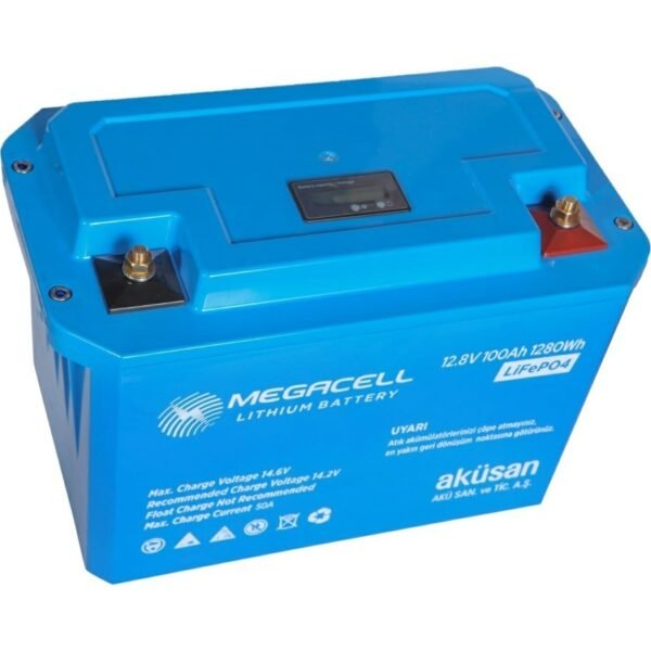 Megacell 12.8V 100AH Lifepo4 Lityum Demir Fosfat Akü
