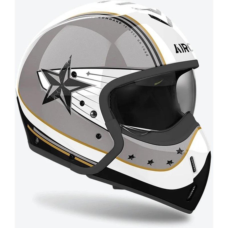 110000788649077.jpg Aıroh J 110 Command Gold Glıtter Kask - Görsel 2