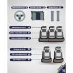 Modern Garaj Fiat Albea, Tipo, Linea, Palio, Egea, Tempra Uyumlu Ön Arka Tam Set Gofrajlı Oto Koltuk Kılıfı Seti - Görsel 5