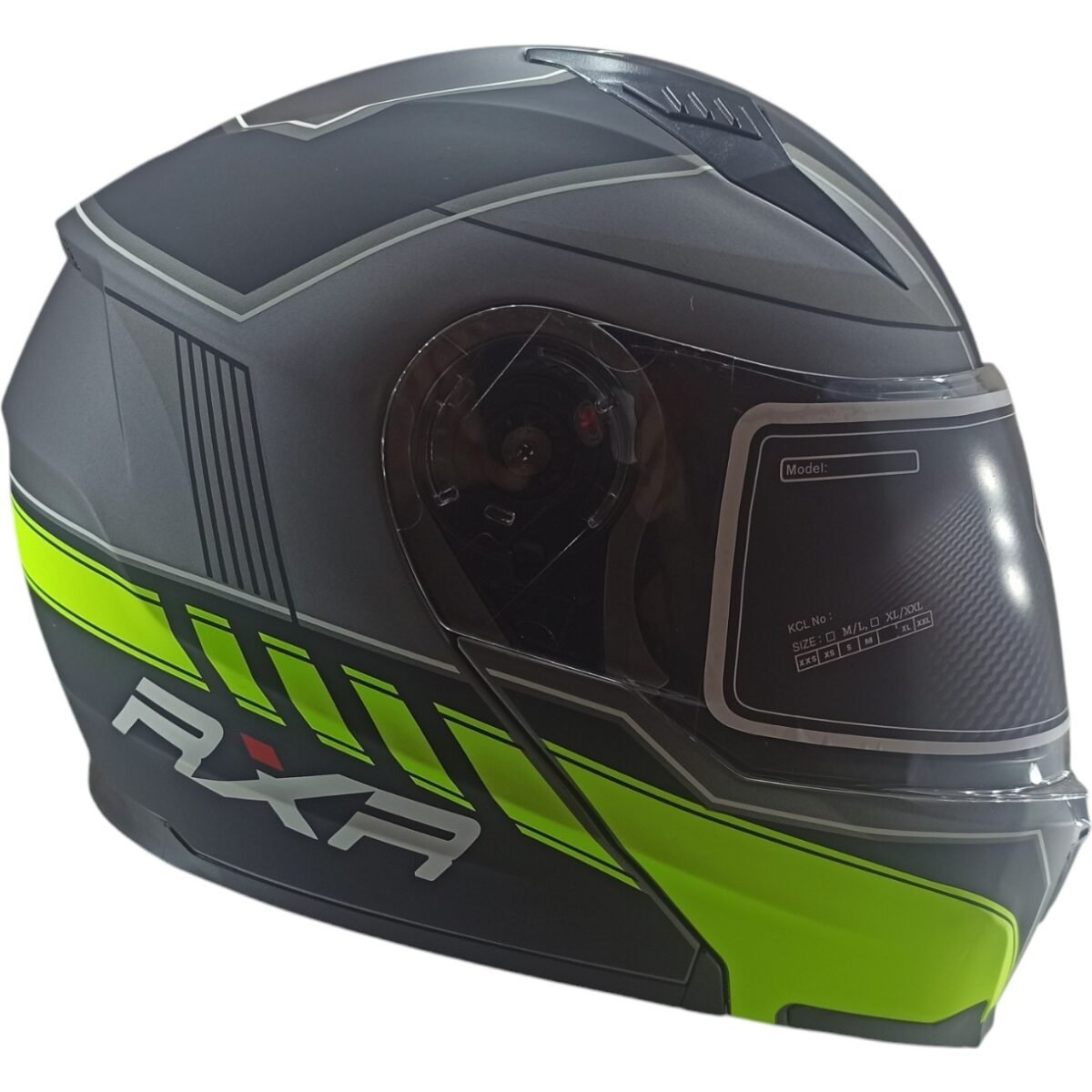 RXR CLK831 Kask Çene Açılır Xrx Yeşil L - Görsel 1