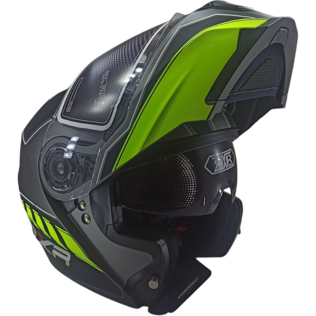 110000806823089.jpg RXR CLK831 Kask Çene Açılır Xrx Yeşil L - Görsel 2