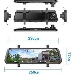 110000808721383.jpg Twogo RV900-F /GO900-F Dikiz Ayna Geri Görüş Kamerası Yol Kayıt Kamerası 2 Kanal Kayıt 64GB Sd Kart Destekli - Görsel 2