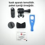 3D Part Works Hjc F71  Kask Için Chin Mount Aksiyon Kamera Çene Bağlantı Aparatı - Görsel 3