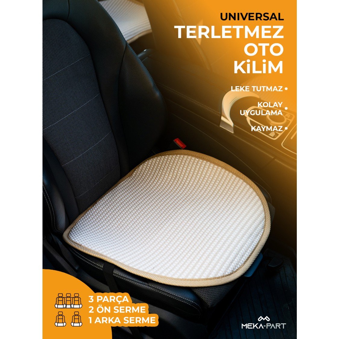 110000815178846.jpg Meka Part Oto Koltuk Koruyucu Kılıf 3 Parça Serme Universal - Görsel 1