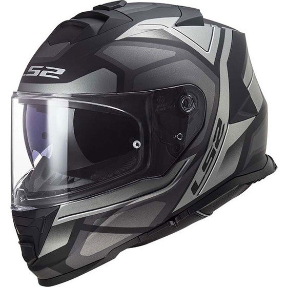 110000820479023.jpg LS2 STORM 2 FASTER MAT TITANIUM KASK M - Görsel 1