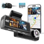 Kawa D8 2 Kameralı Ön / Arka 4K + 1080P Sony Starvis Sensörlü Türkçe Wi-Fi Gps'li Araç Kamerası