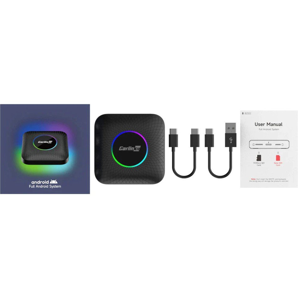 110000842907186.jpg Carlinkit Tbox Max Ambient Android 13.0 Carplay disney, Prime Netflix - Görsel 2