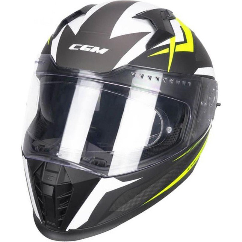 110000869327225.jpg Cgm 311G Blast Sport Kapalı Motosiklet Kaskı Mat Siyah-Sarı Xxl - Görsel 2