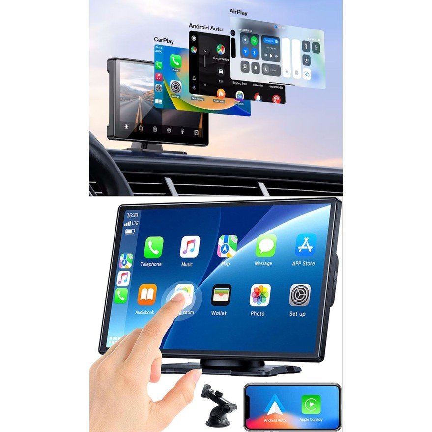110000897029041.jpg Ventus Mpıa M88D Araç Içi Kamera Android Auto Apple Car Play Arka Geri Görüş Kamera 7" 4K - Görsel 2