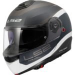 Ls2 Strobe 2 Vıctory Çene Açılır Motosiklet Kaskı Gri-Mavi-Kum - Görsel 2