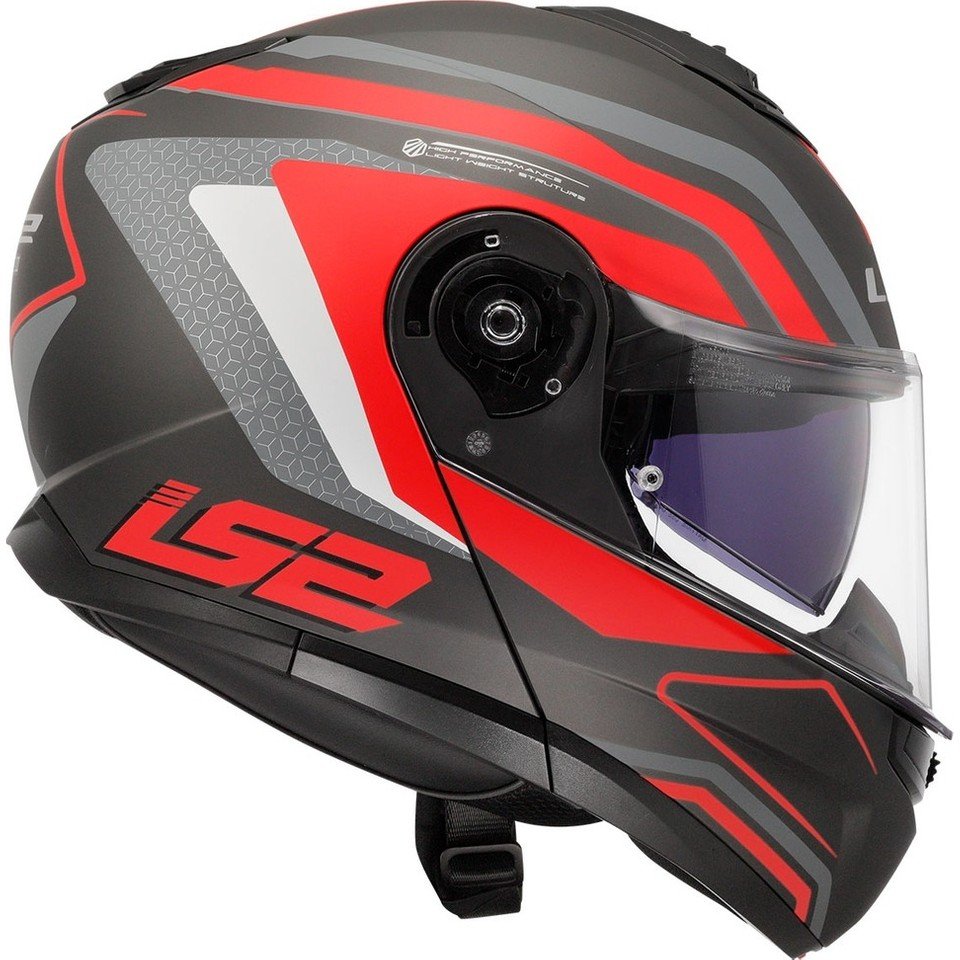 110000918039399.jpg Ls2 Strobe 2 Phantom Kırmızı  Motosiklet Kaskı - Görsel 2