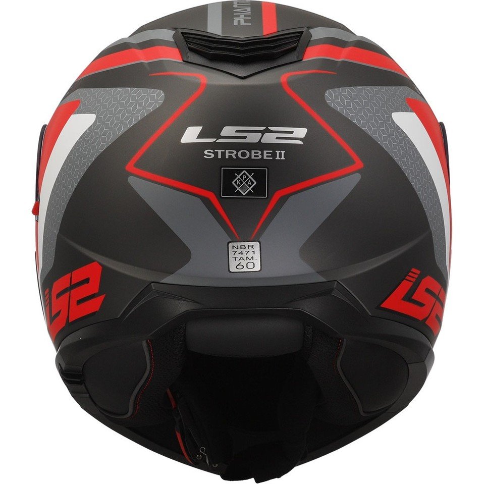 110000918040002.jpg Ls2 Strobe 2 Phantom Kırmızı  Motosiklet Kaskı - Görsel 5