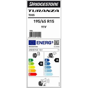 110000951820724.jpg Bridgestone 195/65 R15 91V Turanza T005 Oto Yaz Lastiği (Üretim Yılı: 2025) - Görsel 2