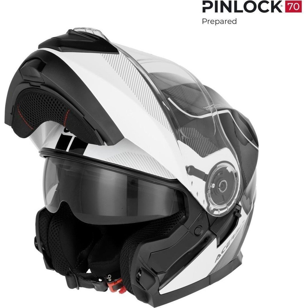 110000953578453.jpg Acerbis Serel 22-06 Kask Siyah Beyaz - Görsel 4