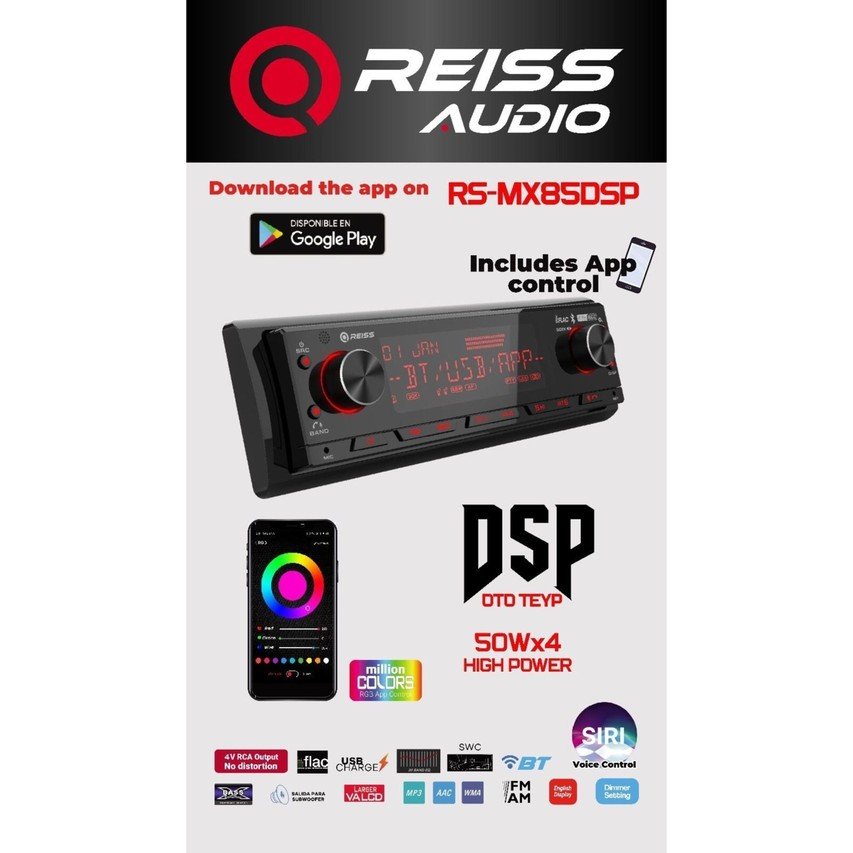 110000953978634.jpg Reiss Audio RS-MX85DSP Dsp Işlemcili 3AMFI 4V Rca Çıkışlı Profesyonel Rgb Bluetooth-Usb Uygulama Kontrollü - Görsel 4