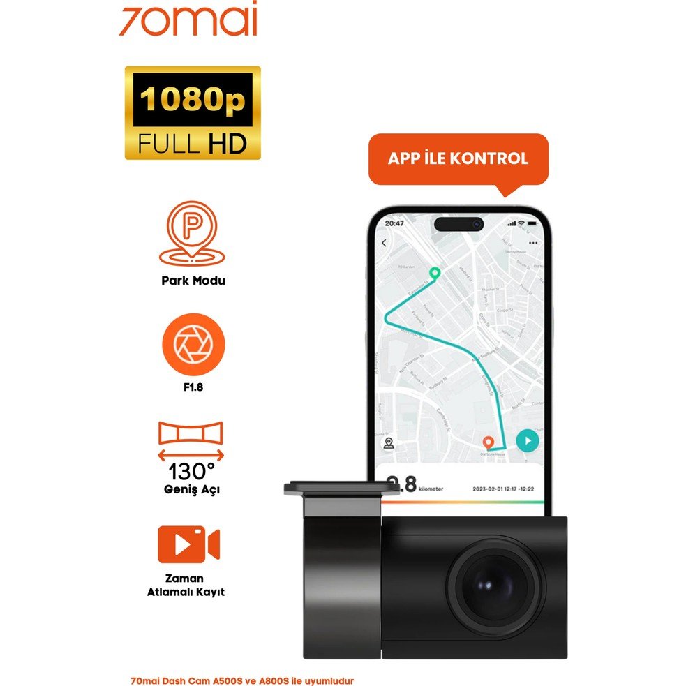 110000972189840.jpg 70mai RC06 1080p Geri Görüş Kamerası - Görsel 1