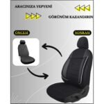 Z&C MAXTECH Her Araca Uyumlu Oto Koltuk Kılıfı Tam Set Cover B - Görsel 5