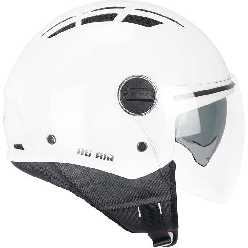 110000997273952.jpg Cgm 116A Aır Açık Kask Beyaz Uzun Vizör+Güneş Vizörlü -L - Görsel 1
