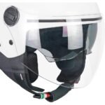 Cgm 116A Aır Açık Kask Beyaz Uzun Vizör+Güneş Vizörlü -L - Görsel 3