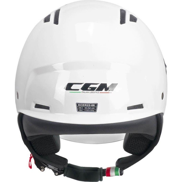 110000997273955.jpg Cgm 116A Aır Açık Kask Beyaz Uzun Vizör+Güneş Vizörlü -L - Görsel 4